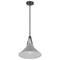 Nuvo Zelda 1-Light Pendant, E26 60W, Black, Gray Metal Shade, Faux Leather Straps 60/7646 - alternate 3